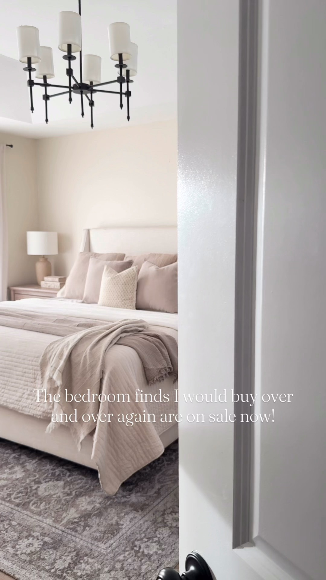 Bedroom inspiration, bedroom furniture, bed, upholstered bed, nightstand, dresser, wide dresser, bedding, neutral bedding, area rug

#LTKHome #LTKSaleAlert