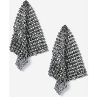 Womens Chainmail Stone Earrings - Brown, Brown | Topshop UK