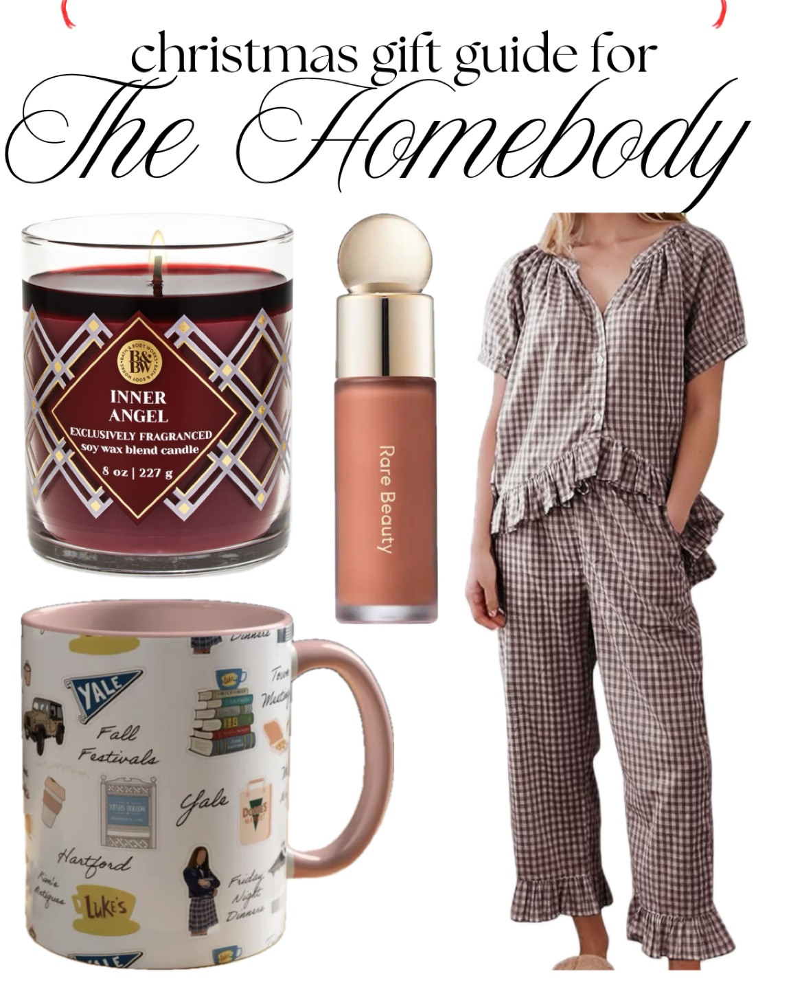 christmas gift guide for the homebody 🎁 loungewear, pajamas, socks, candles, cups, mugs, tumblers, blush, lip gloss, lip balm, lip treatment, makeup, gifts for girls

#LTKSeasonal #LTKStyleTip #LTKBeauty