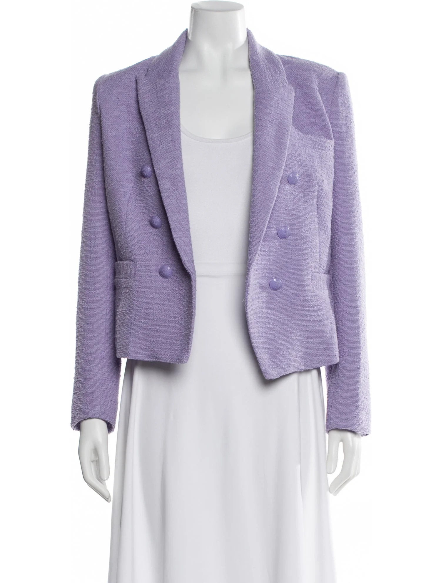 L'Agence Tweed Pattern Blazer w/ Tags - Purple Jackets, Clothing - WL3200782 | The RealReal | The RealReal
