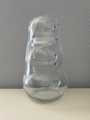 Bullseye Playground Glass Snowman Novelty Jar Christmas Decor 8.5" Target 2023 | eBay US