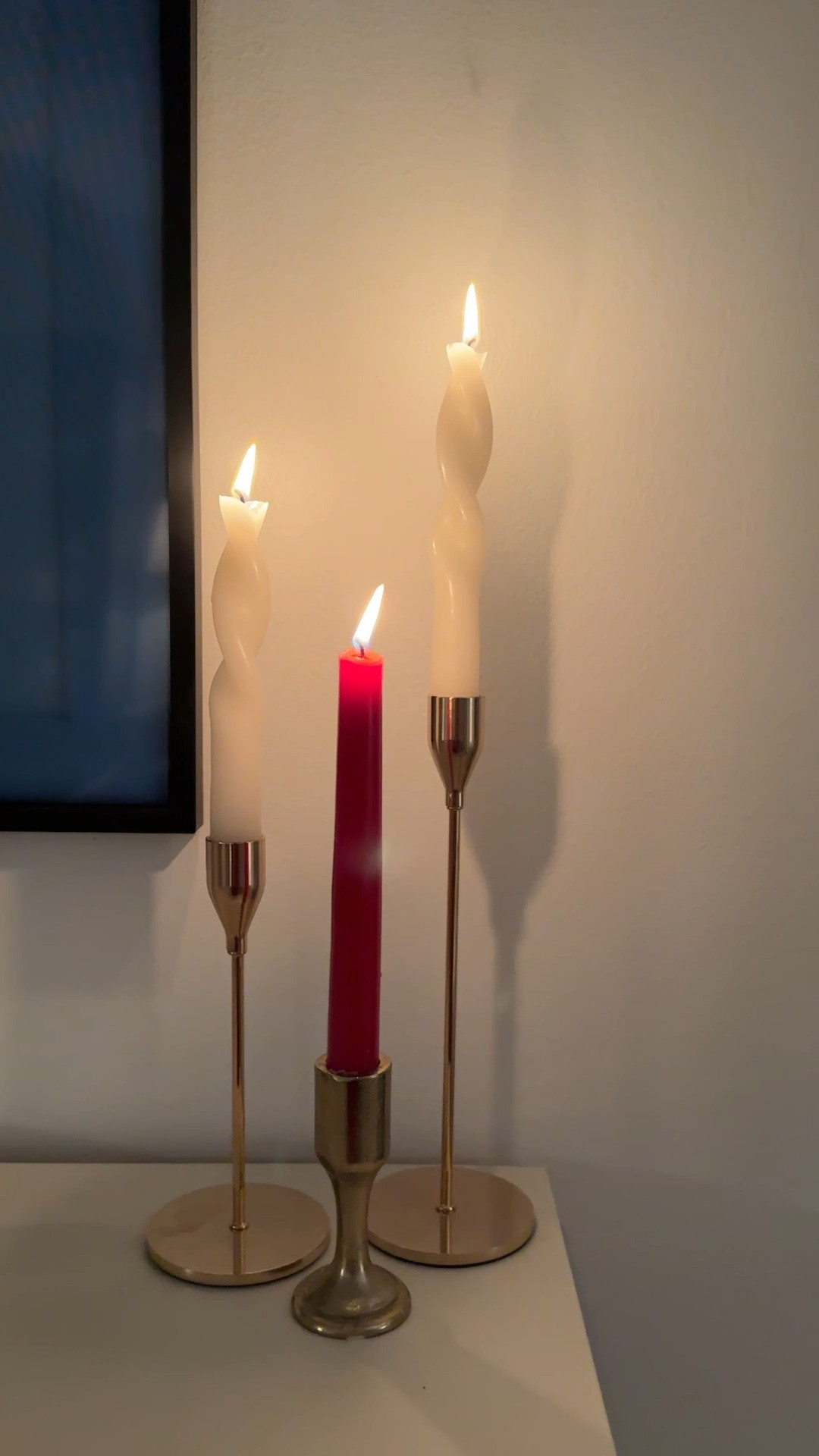 Make it cozy by burning some taper candles

#LTKgiftguide #LTKdatenight #LTKcasa
