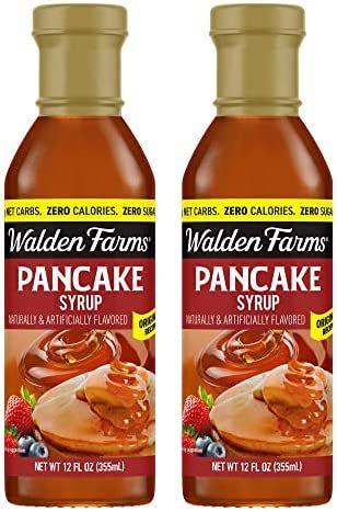 Walden Farms Pancake Syrup, 12 oz, 0g Net Carbs Keto Friendly, Non-Dairy, No Gluten, Sugar Free, ... | Amazon (US)