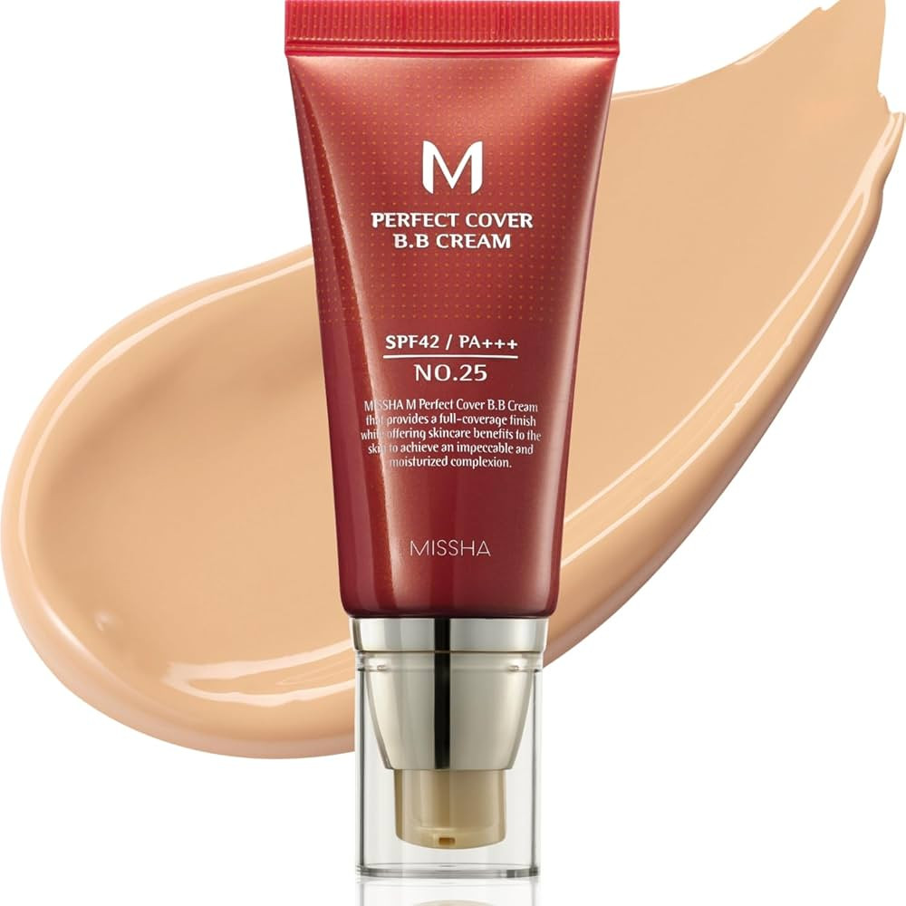 MISSHA M Perfect Cover BB Cream No.25 Warm Beige - Medium with Warm Undertone SPF 42 PA +++ 1.69 ... | Amazon (US)