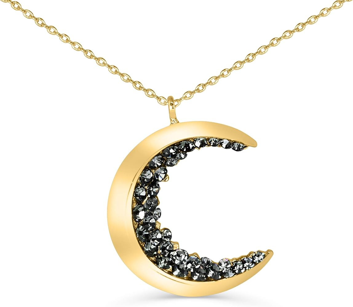 ONDAISY Gypsy Planet Half Crescent Necklace      
 Metal  

 Cubic Zirconia | Amazon (US)