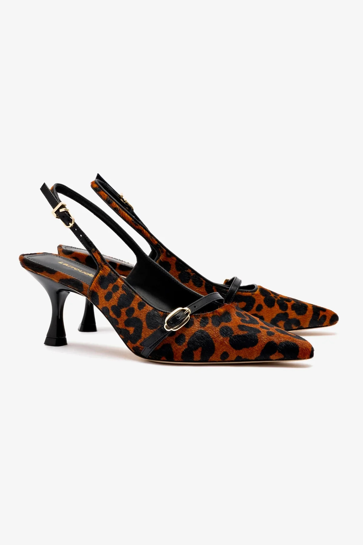 Ines Pump In Leopard Print Calf Hair | Larroude