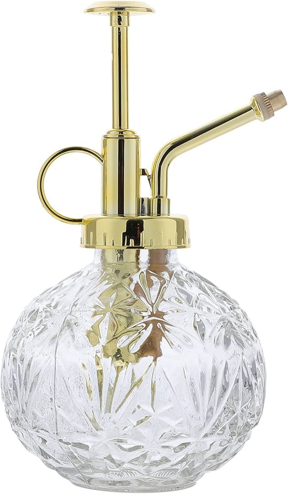 NUOBESTY Plant Mister Glass Decorative Watering Spray Bottle with Top Gold Pump Plant Spritzer Wa... | Amazon (US)