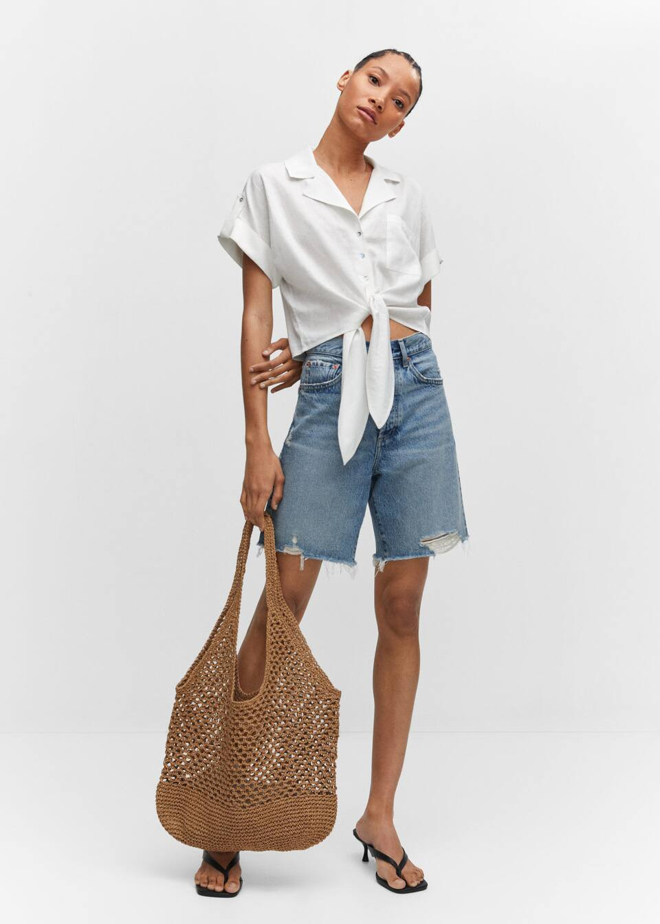 Search: Cropped shirr (48) | Mango United Kingdom | MANGO (UK)