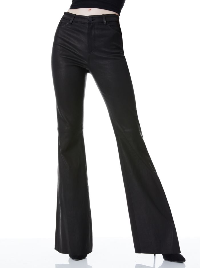 BRENT HIGH WAISTED LEATHER PANT | Alice + Olivia