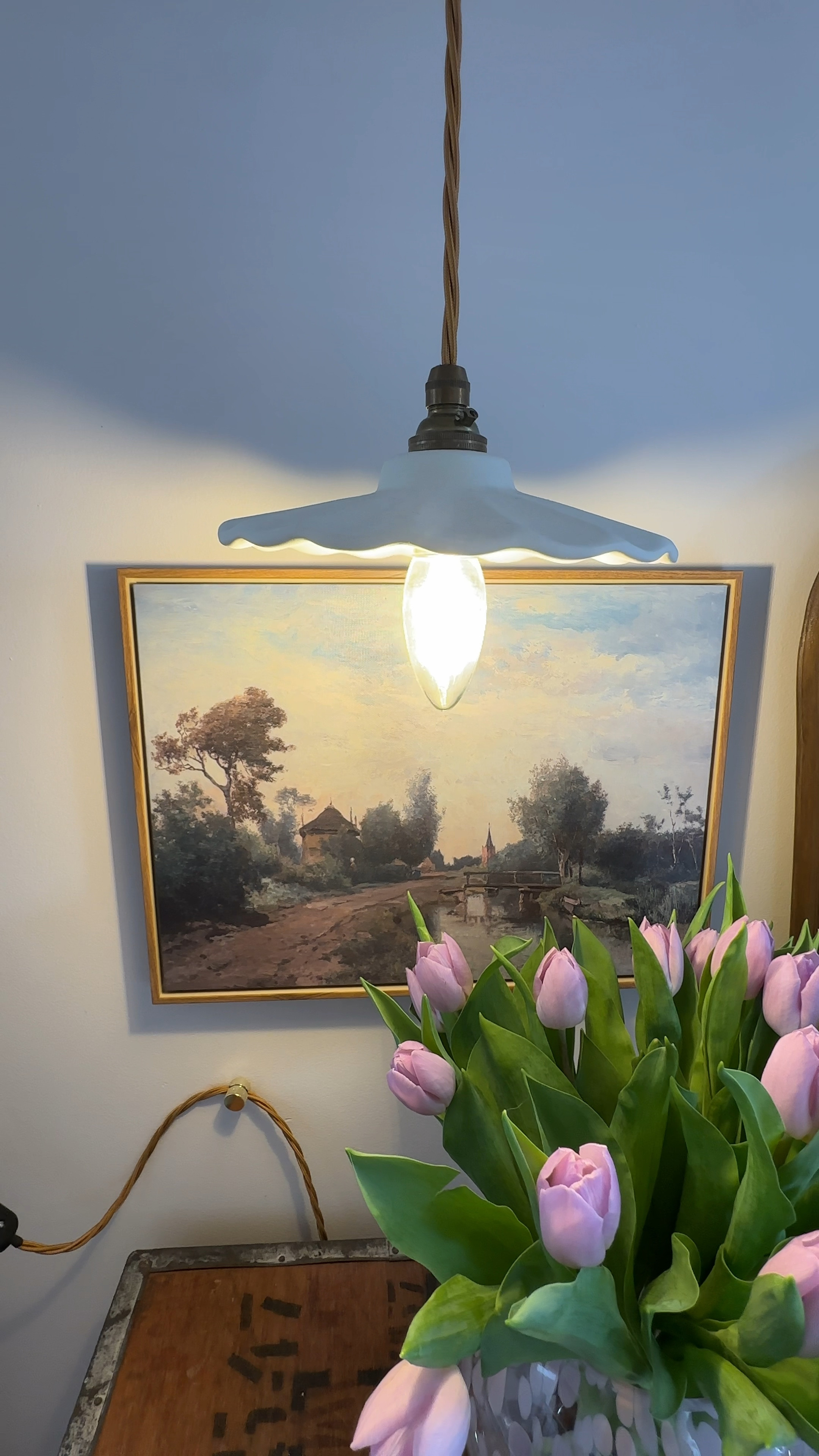 Vintage style affordable framed wall art 
Pink round vase
Tea chest bedside table 
Vintage home decor 
Bedroom decor 

#LTKeurope #LTKhome #LTKfindsunder100