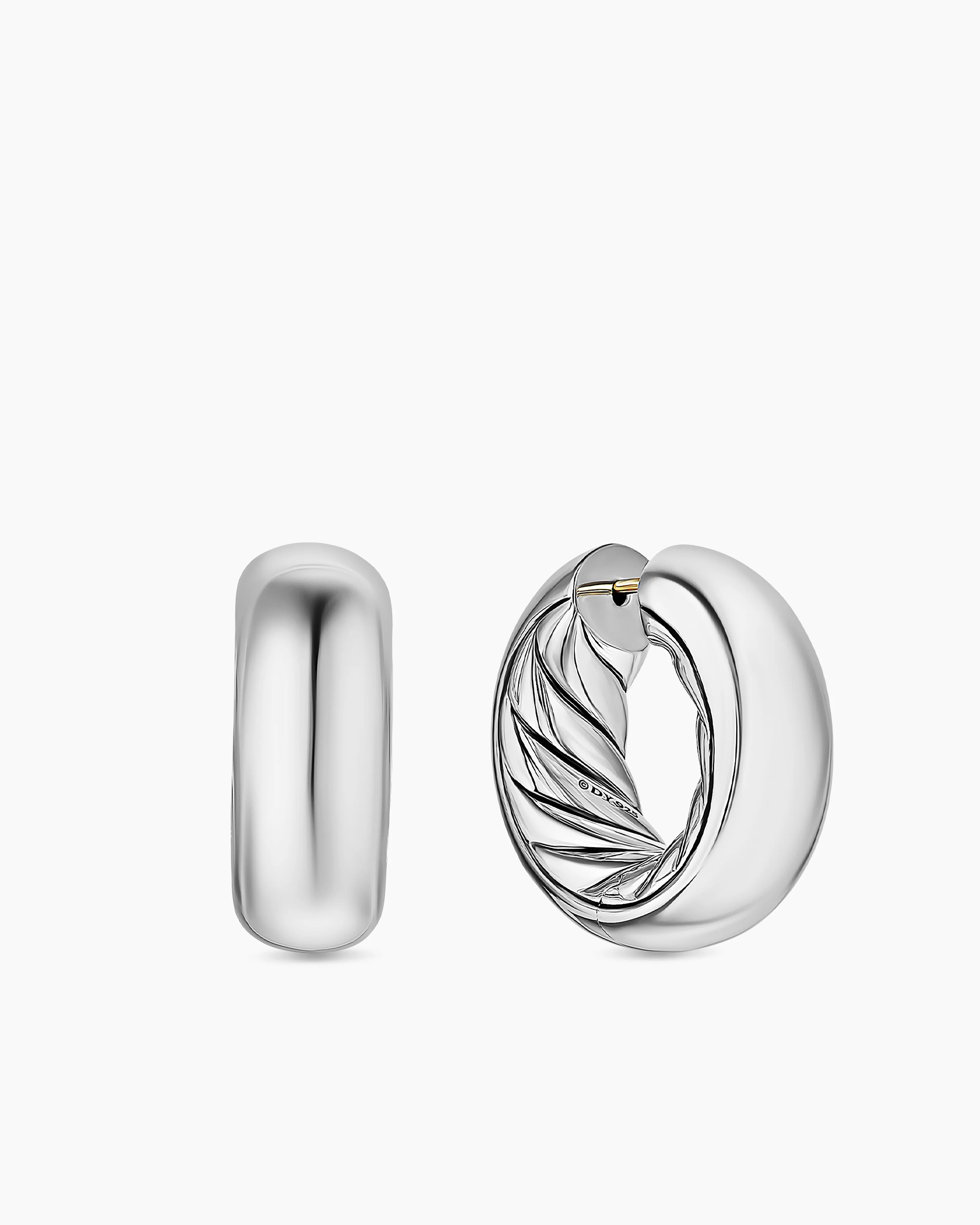 David Yurman | DY Mercer® Hoop Earrings in Sterling Silver, 24.7mm | David Yurman