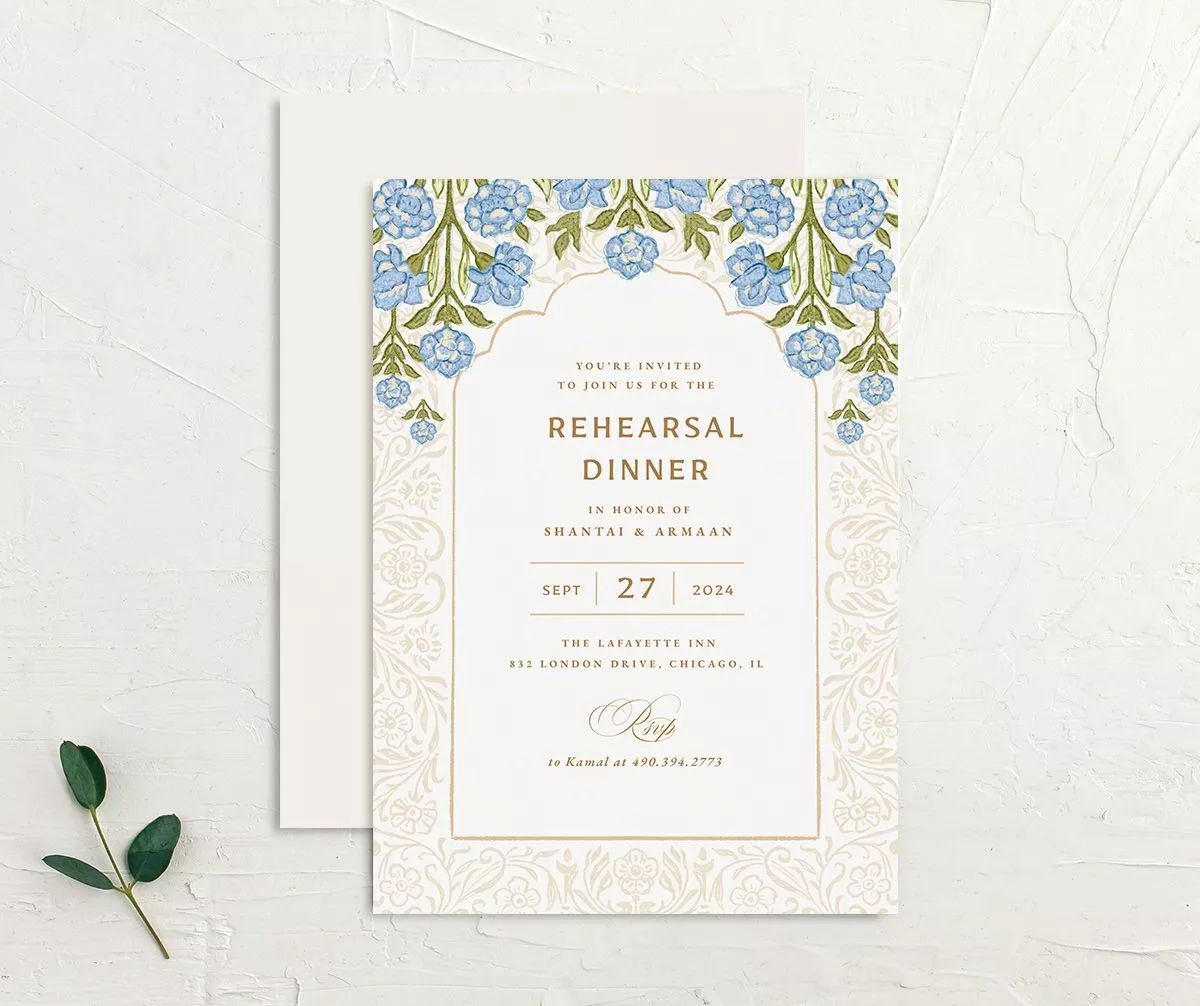 Botanical Blooms Rehearsal Dinner Invitations | The Knot 