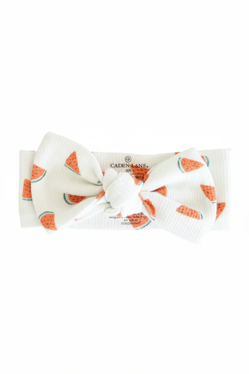 Slice, Slice Baby Bamboo Waffle Knit Large Bow Headwrap | Caden Lane