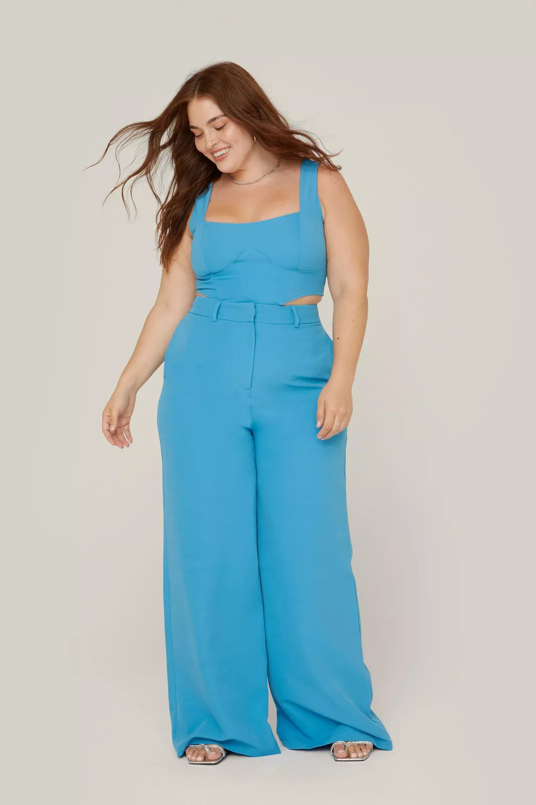 Plus Size Tailored Wide Leg Suit Pants | Nasty Gal (US)