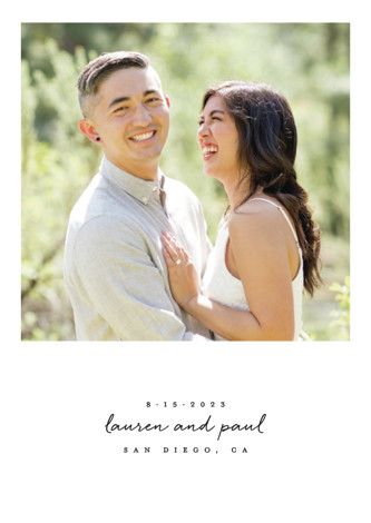 "Pure Simplicity" - Customizable Save The Date Postcards by roxy. | Minted