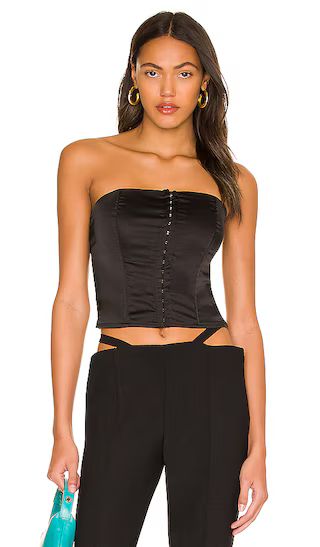 Cailyn Corset Top in Black | Revolve Clothing (Global)