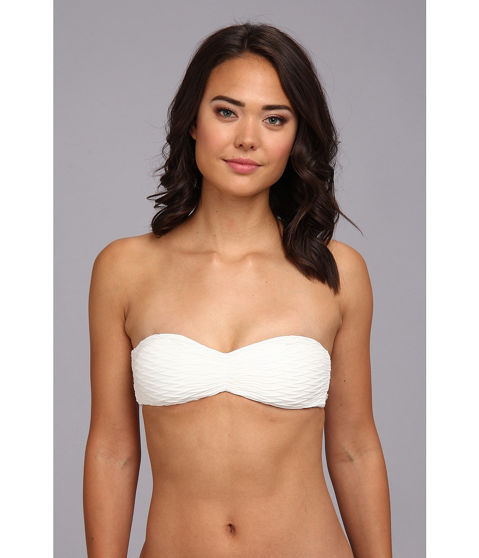 O'Neill - Jax Bandeau Top (White) Women's Swimwear | 6pm
