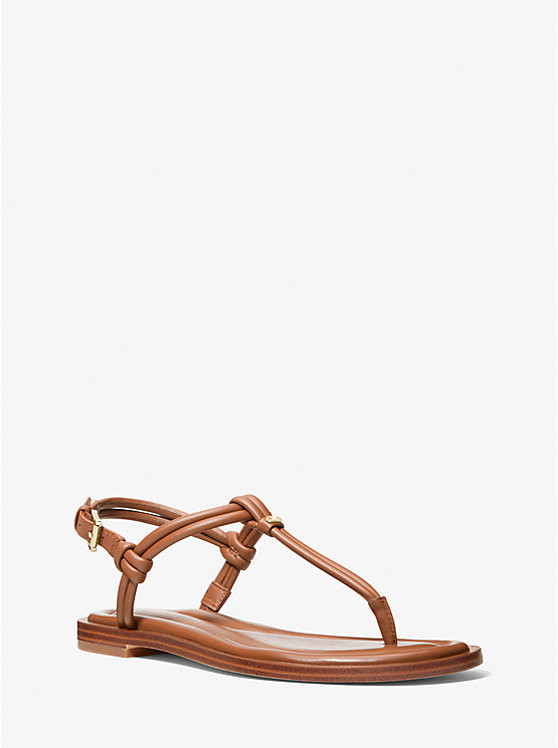 Astra Leather T-Strap Sandal | Michael Kors US