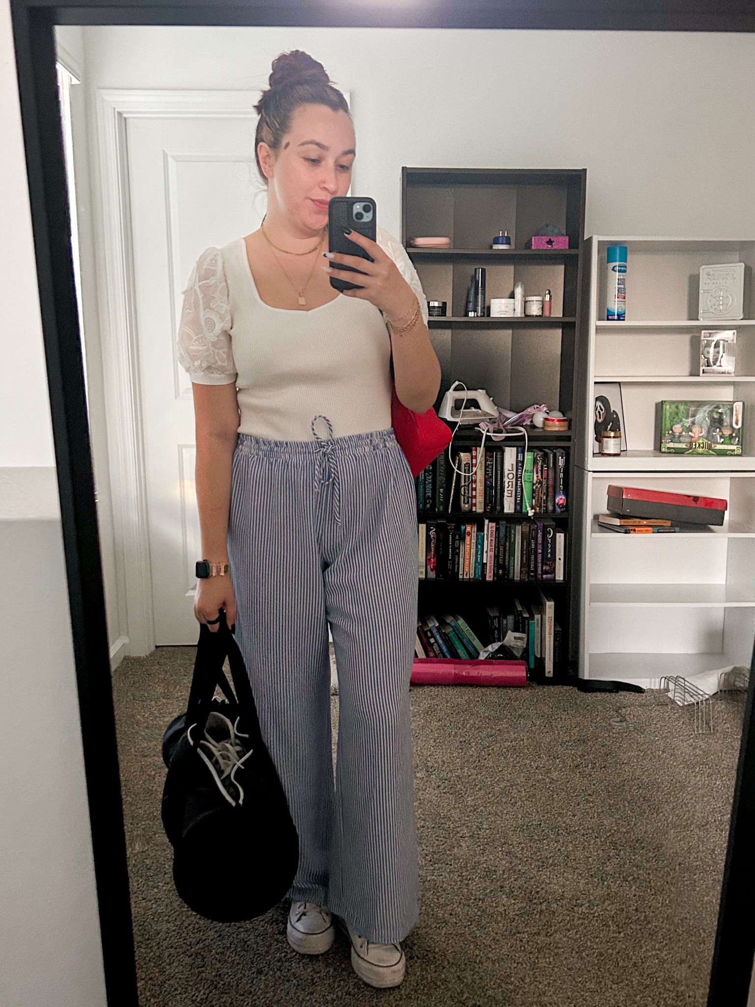 The cutest Spring fit for the office. 

I am wearing a L in top and bottoms  

#LTKWorkwear #LTKMidsize