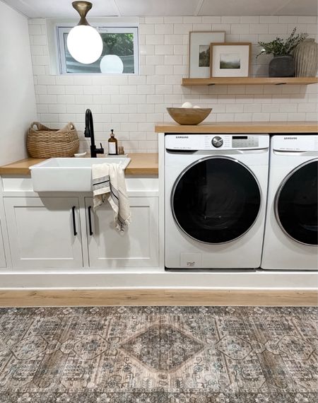 Laundry room inspiration, washable rug, runner, neutral affordable home 

#LTKStyleTip #LTKHome