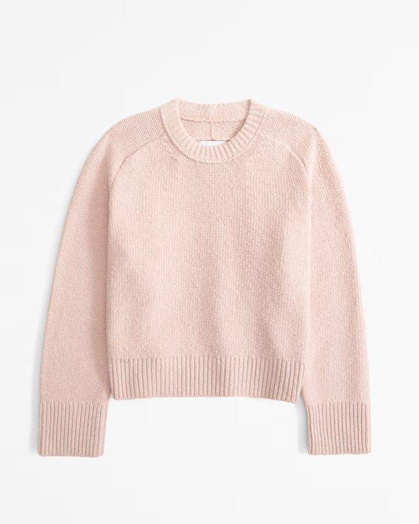 The A&F Madeline Textural Crew Sweater | Abercrombie & Fitch (US)