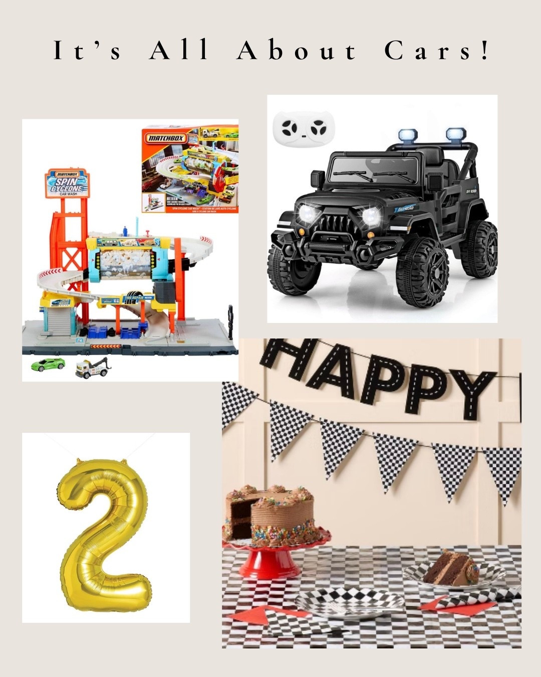 My baby is turning 2 and his love for cars is at an all time high! 
This ride on jeep has a remote control! 
Go, Go, Go!


#LTKKids #LTKBaby #LTKmomlife