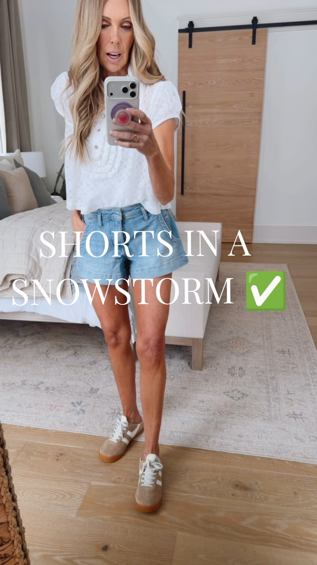 The only reason I'm sharing these now is because they'll be gone before spring! True to size. Top isnt available online yet. 

#LTKdayinmylife #LTKootd #LTKmomlife