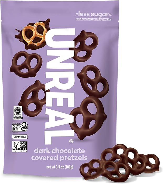 UNREAL Dark Chocolate Covered Pretzels, 3.5 OZ | Amazon (US)