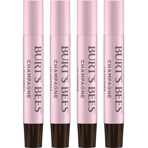 Burt's Bees Lip Shimmer Set, Champagne, 0.09 oz., 4 Tubes | Amazon (US)