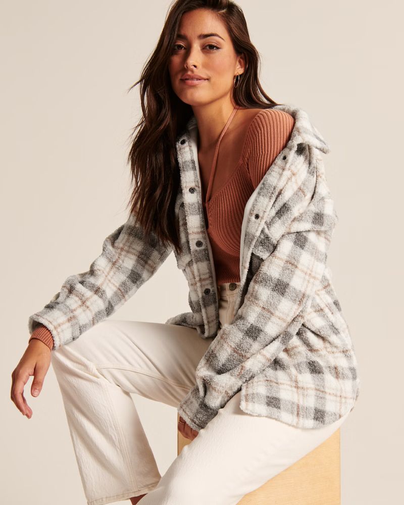 Sherpa Shirt Jacket | Abercrombie & Fitch (US)