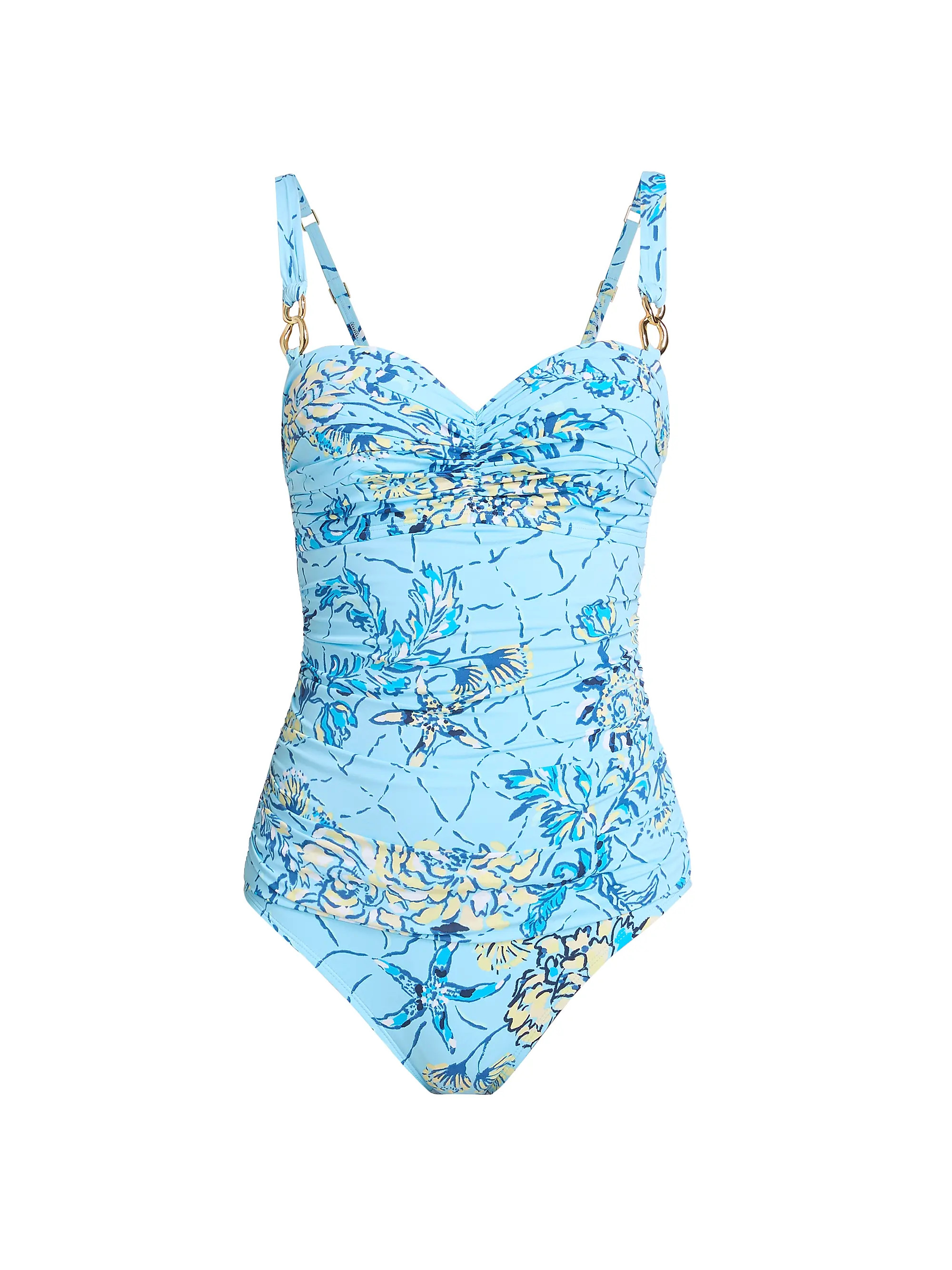 Solaria Ruched One-Piece Swimsuit | Saks Fifth Avenue