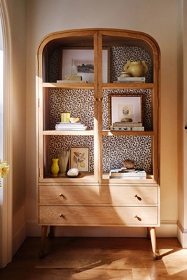 Moretti Oak Curio Cabinet | Anthropologie (US)