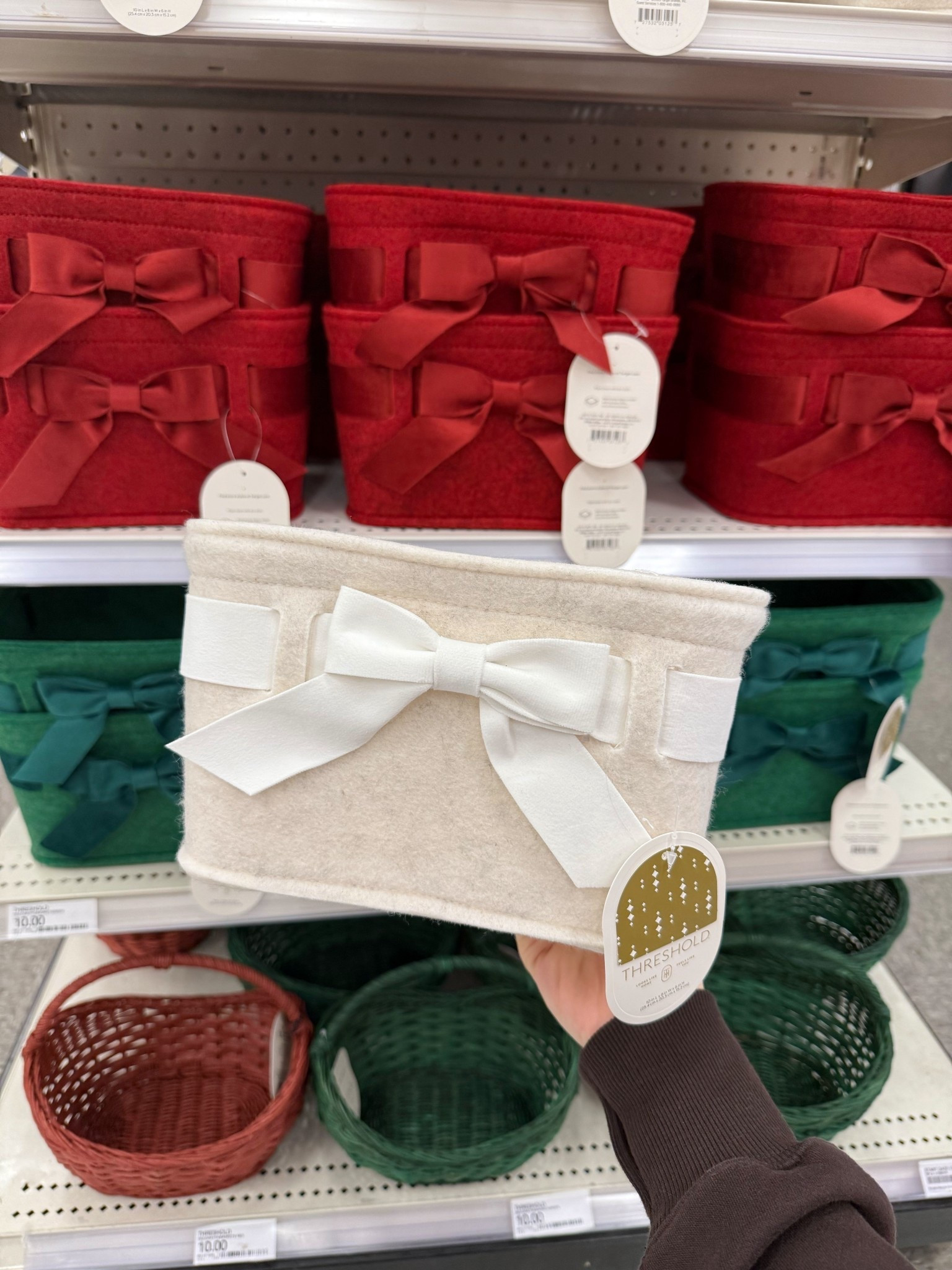 Decorative Christmas baskets at Target 

#LTKGiftGuide #LTKHoliday #LTKSeasonal