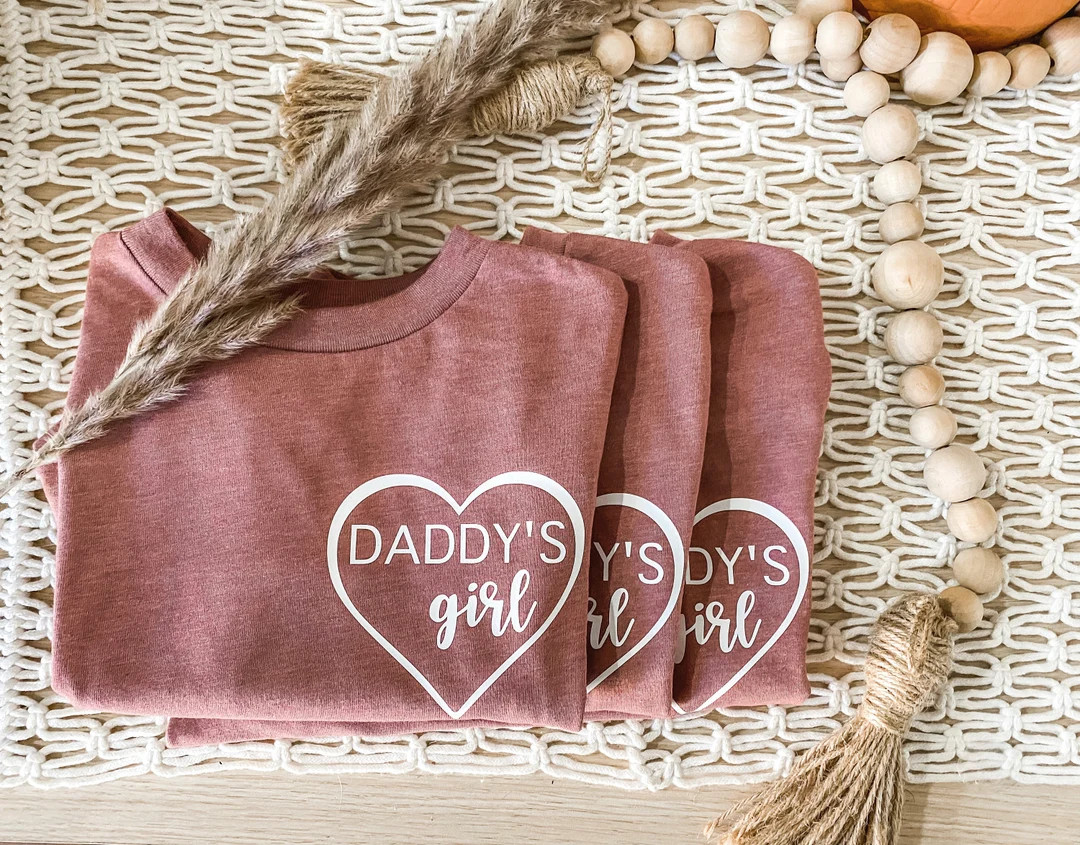 Daddy's Girl Toddler Valentine's Day Shirt | Daddy's Girl Heart Shirt | Valentine's Day Shirts - ... | Etsy (US)