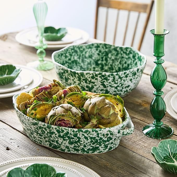 Sur La Table Green Splatter Serving Bowl | Amazon (US)