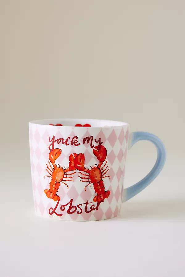 Eleanor Bowmer You're My Lobster China Mug | Anthropologie (UK)