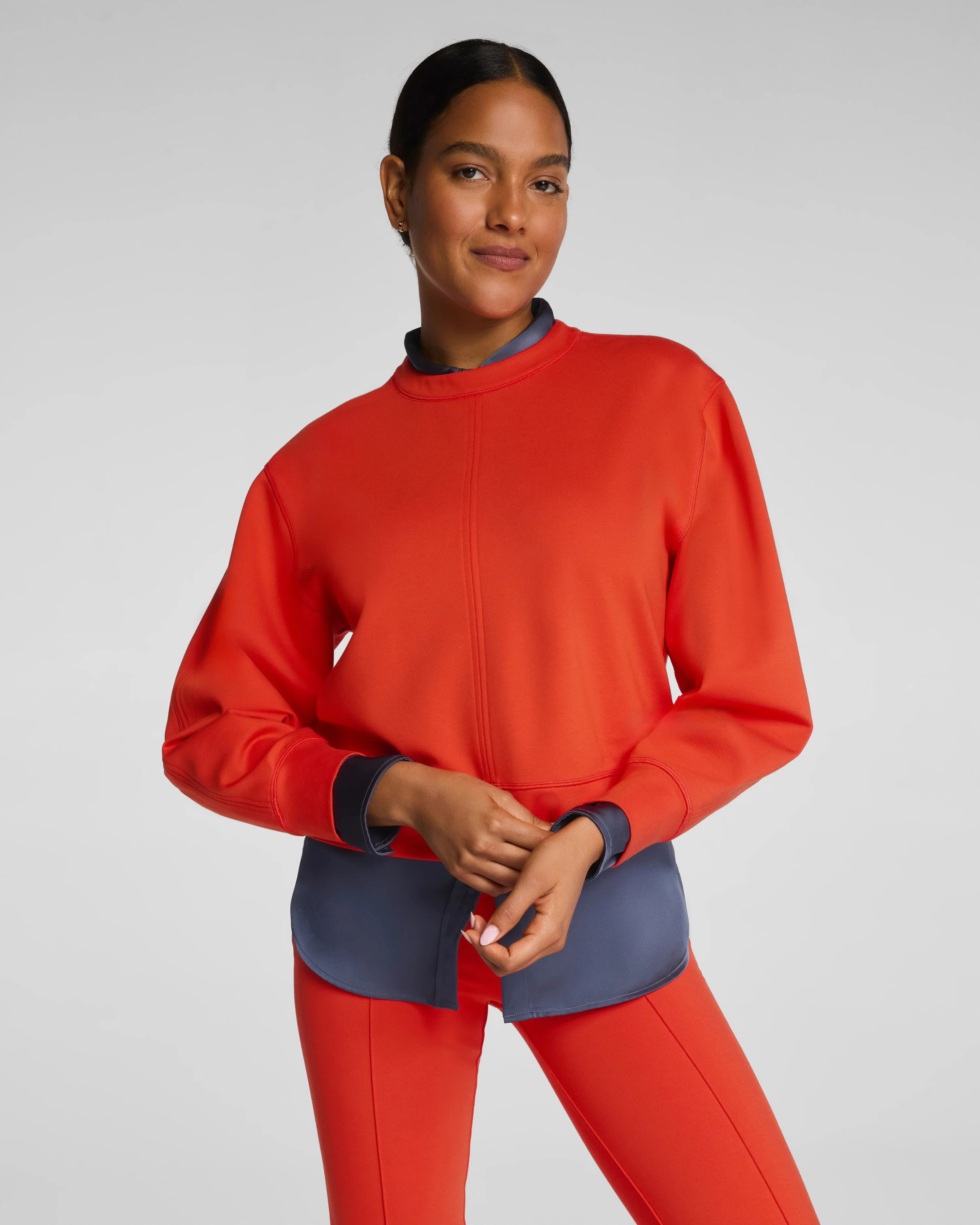 Ponte Crewneck Long Sleeve Top | Spanx
