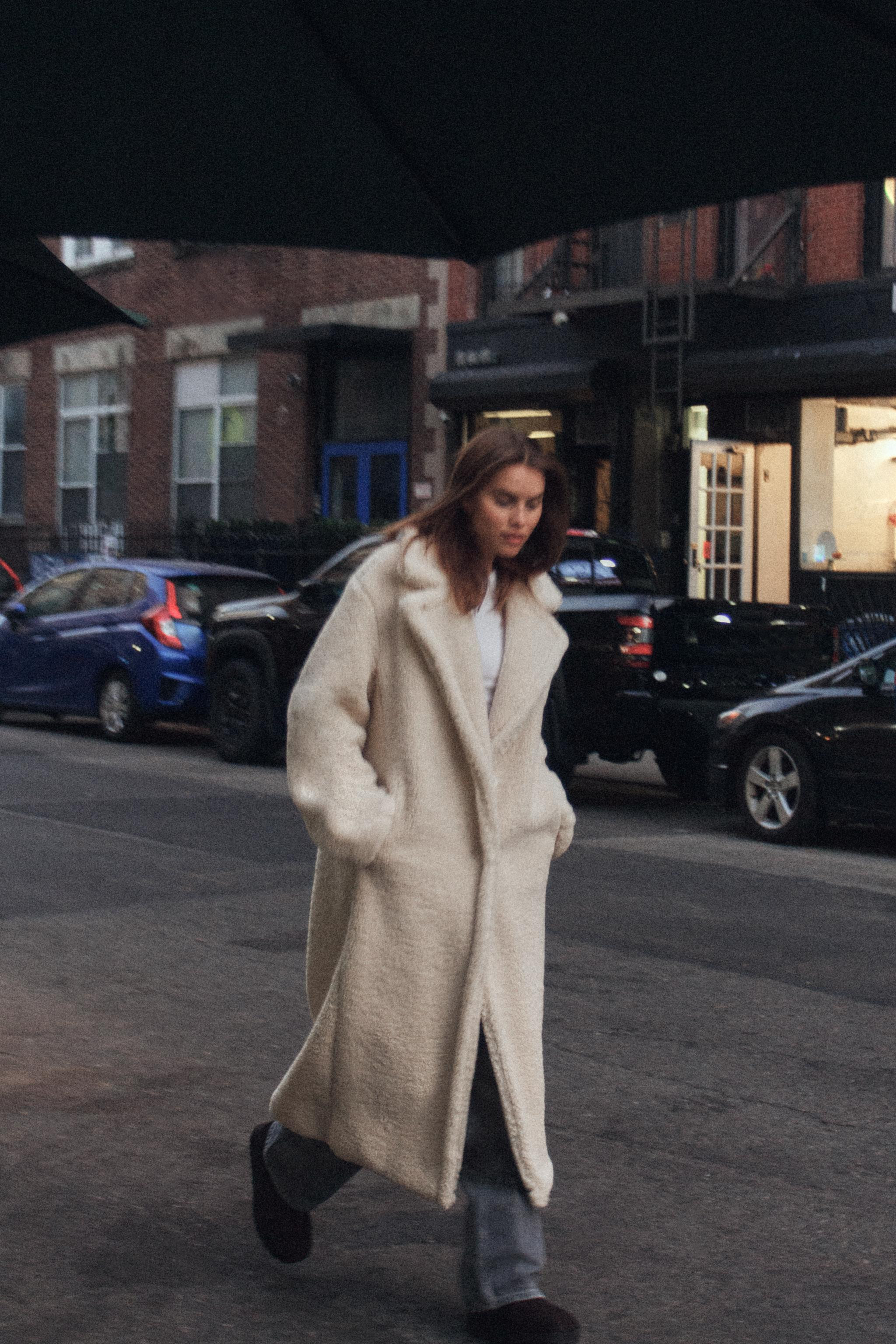 LONG FLEECE COAT | Zara US