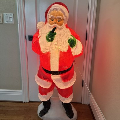 general foam Santa Clause blow mold 51” Whisper Sh Santa VTG Lights Pick Up Only | eBay US