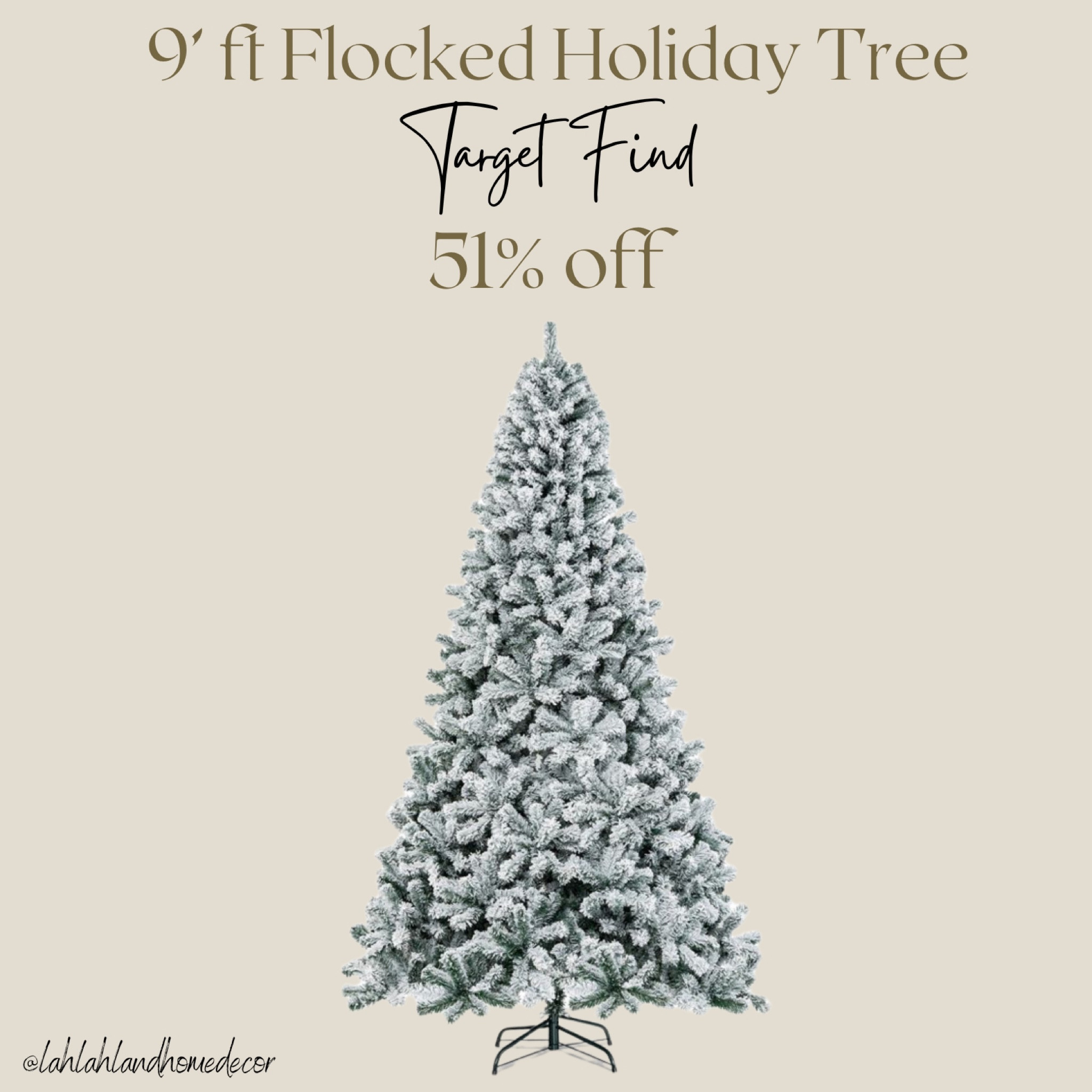 I can’t believe this 9 foot flocked holiday christmas tree is 51% off and under $200! @target #targetholiday 

#LTKSeasonal #LTKSaleAlert #LTKHoliday
