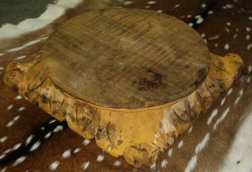 *Carved Wooden Pedestal Base Riser Architectural Capital Cheese Cake Plant Stand - arsstore | Amazon (US)