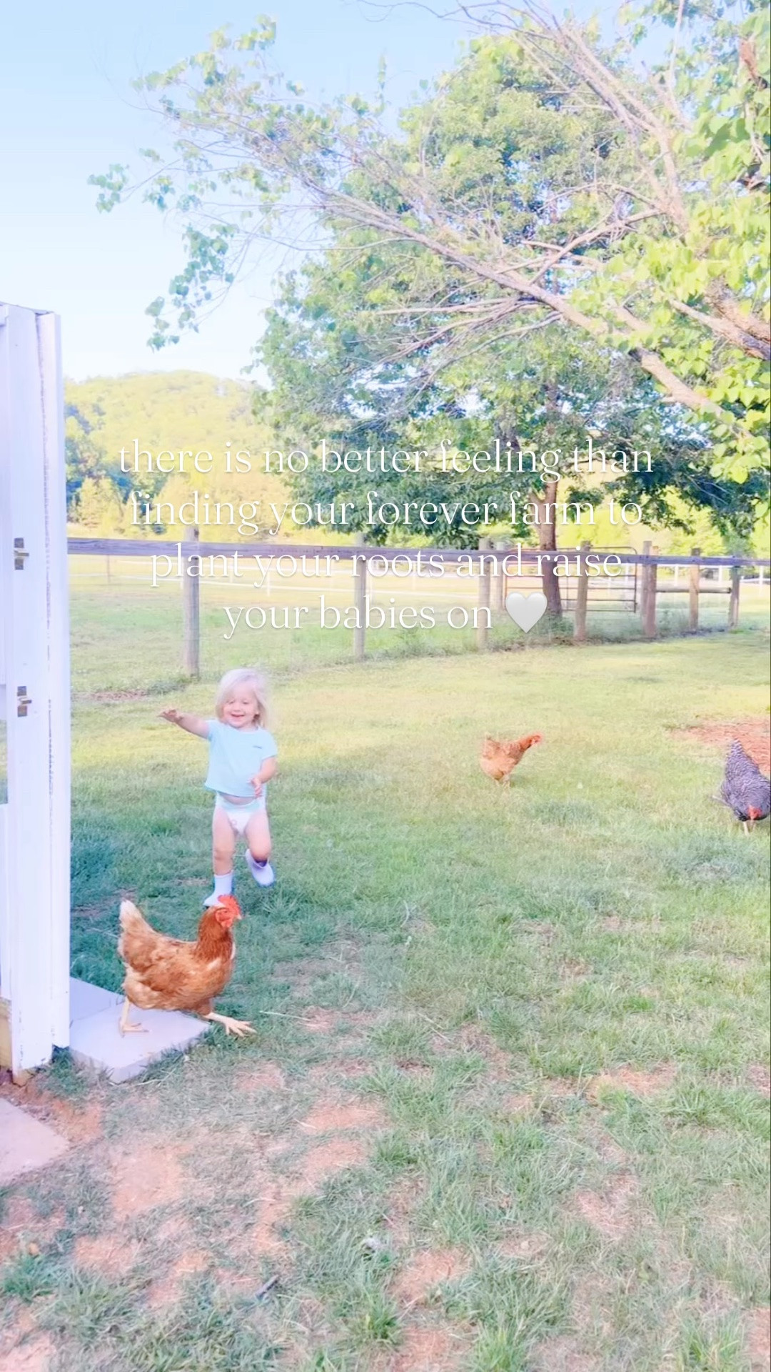 Oh how we just love this sweet farmhouse on the hill 🏡⛰️🪻🐓🌾  - such a gift from God and the perfect place 🌅 we’ve always dreamed of 💭 to raise our babies 👶🏼 and plant 🌱 our roots!! 🌳🐥🧺👶🏼🪴🪻🌾🏡🧺 #farmhouseonthehill #foundourforeverhome #farmsweetfarm #livingourdreamsout #beyondgrateful