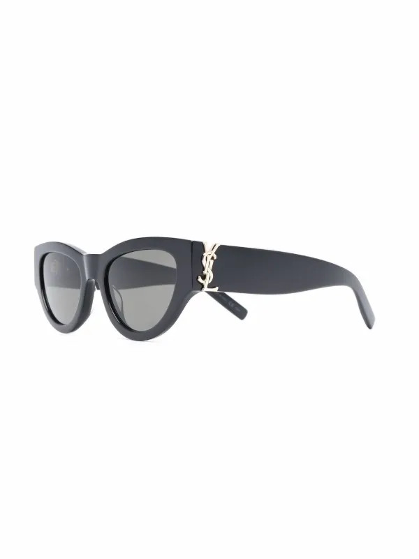 Saint Laurent Eyewear cat-eye Tinted Sunglasses | Black | FARFETCH | Farfetch Global