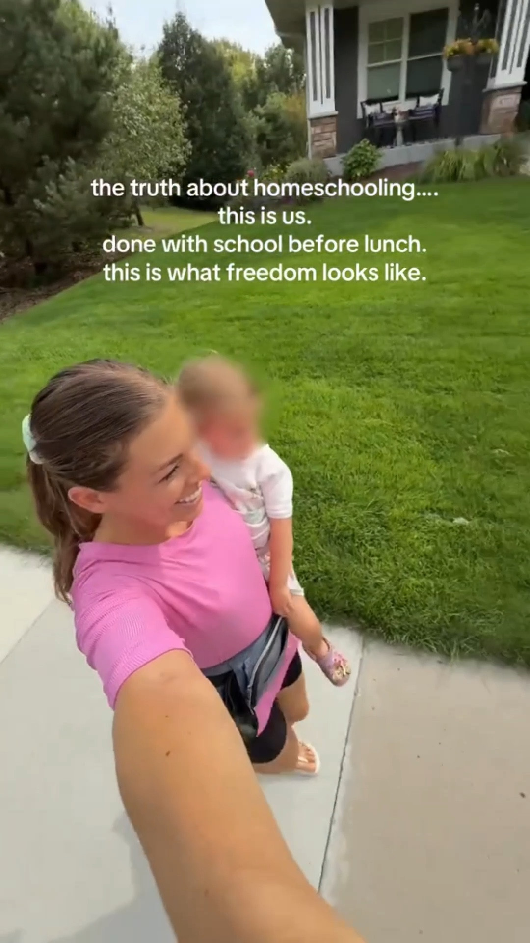 don’t get me wrong, homeschooling meant a HUGE sacrifice in our family. I gave up my 20 ish hours per week nursing job to now work less than 4 hours per week so I can be here with my kids .
also- completely side note but you can find this carrier in my bio- it saves my back when my kids are approximately 6months-3 years. I’m literally wearing it hours every day because inevitably… my kids want to be held and I am OK with it! 
If you want the 🔗 to their cool car too, lmk. I was surprised to find that not only can we drive over a mile with no problem, it’s not all that expensive either! 
#homeschoolersoftiktok #sahmof3
#rideoncar #tushbaby #hipcarrier #hipseatcarrier #babycarrier #kidsrideoncar

#LTKBaby #LTKKids #LTKFamily