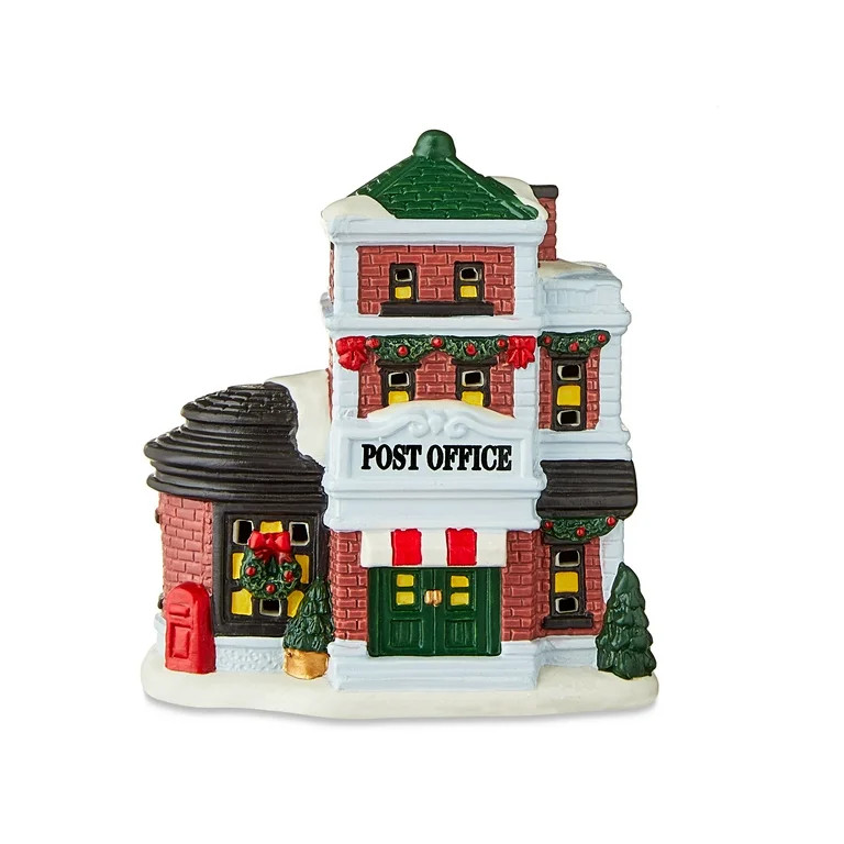Christmas Village Porcelain Mini House, 4.5 in, Multi-Color, by Holiday Time | Walmart (US)