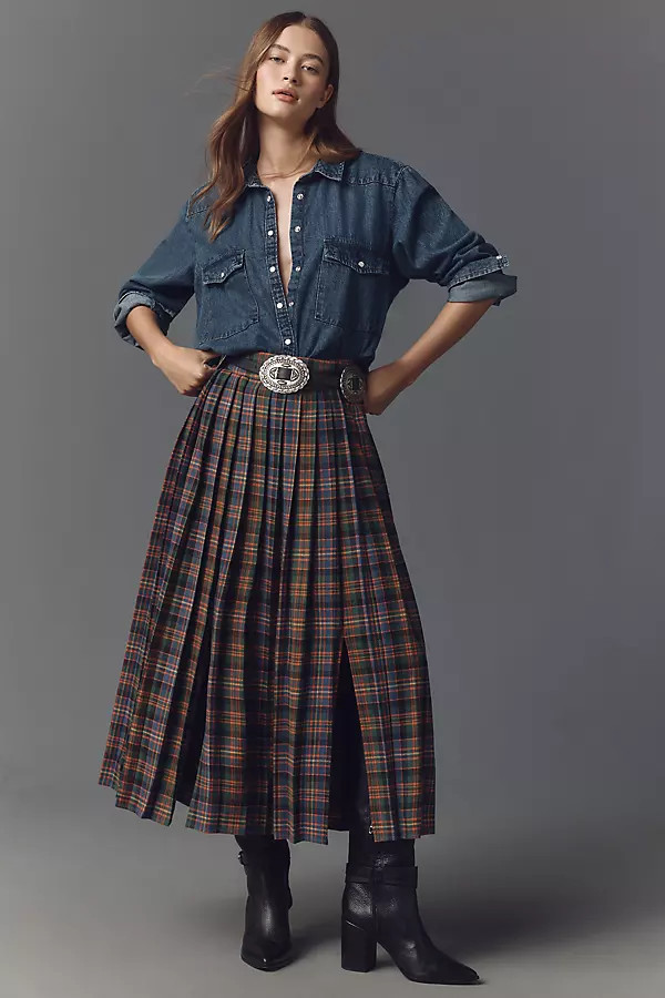 The Dannie Classic Denim Shirt by Pilcro u200b Top | Anthropologie (US)