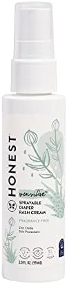 Amazon.com: The Honest Company Sprayable Diaper Rash Cream, 2 Fl. Oz. : Baby | Amazon (US)