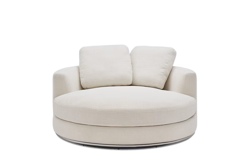 Hamilton Round Swivel 1.5 Seater Armchair | Castlery US | Castlery US