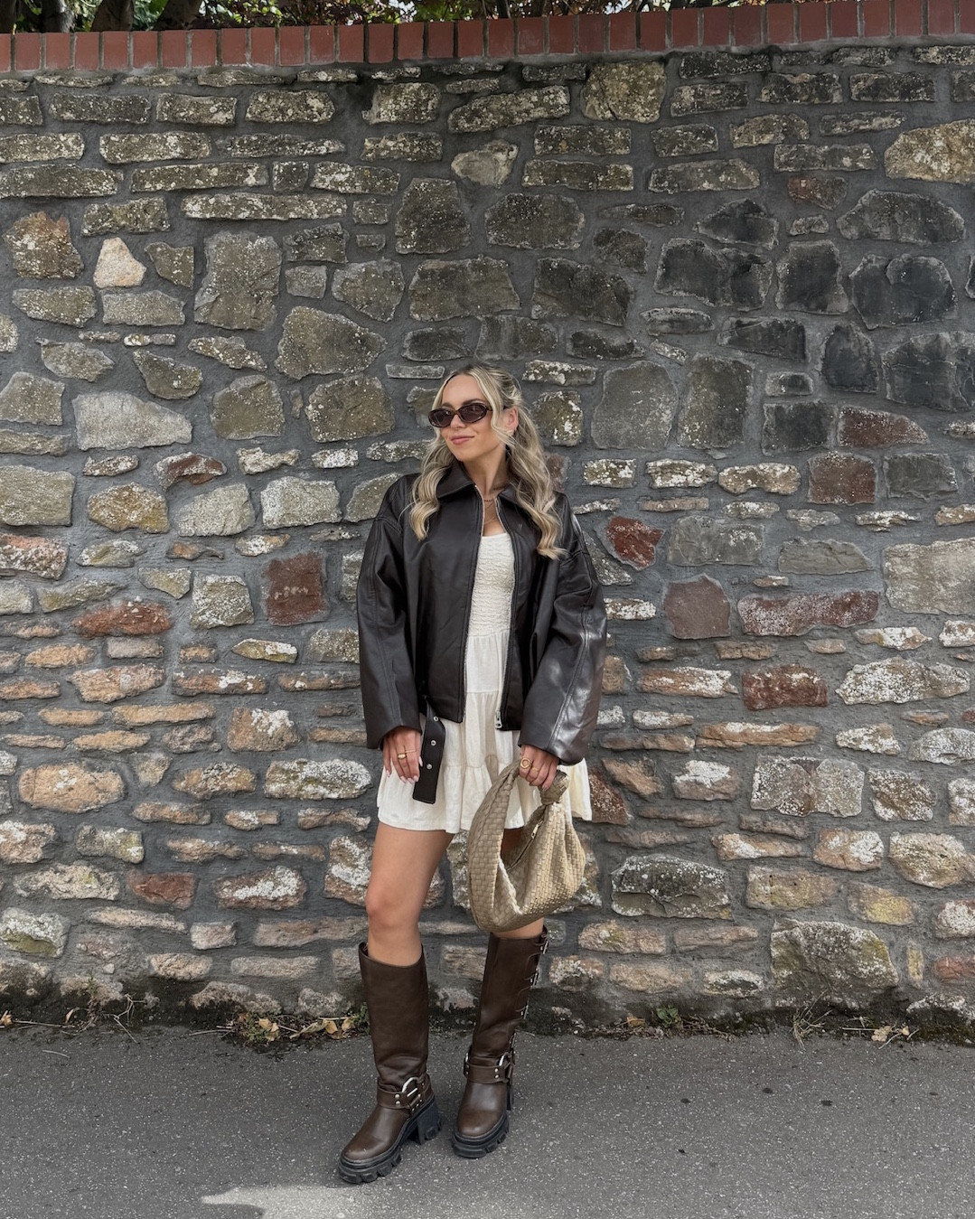 a cute dress & chunky buckle boots 
this jacket from PULL&BEAR is perfect for autumn 🍂 🤎

#LTKautumn #LTKpetite #LTKuk