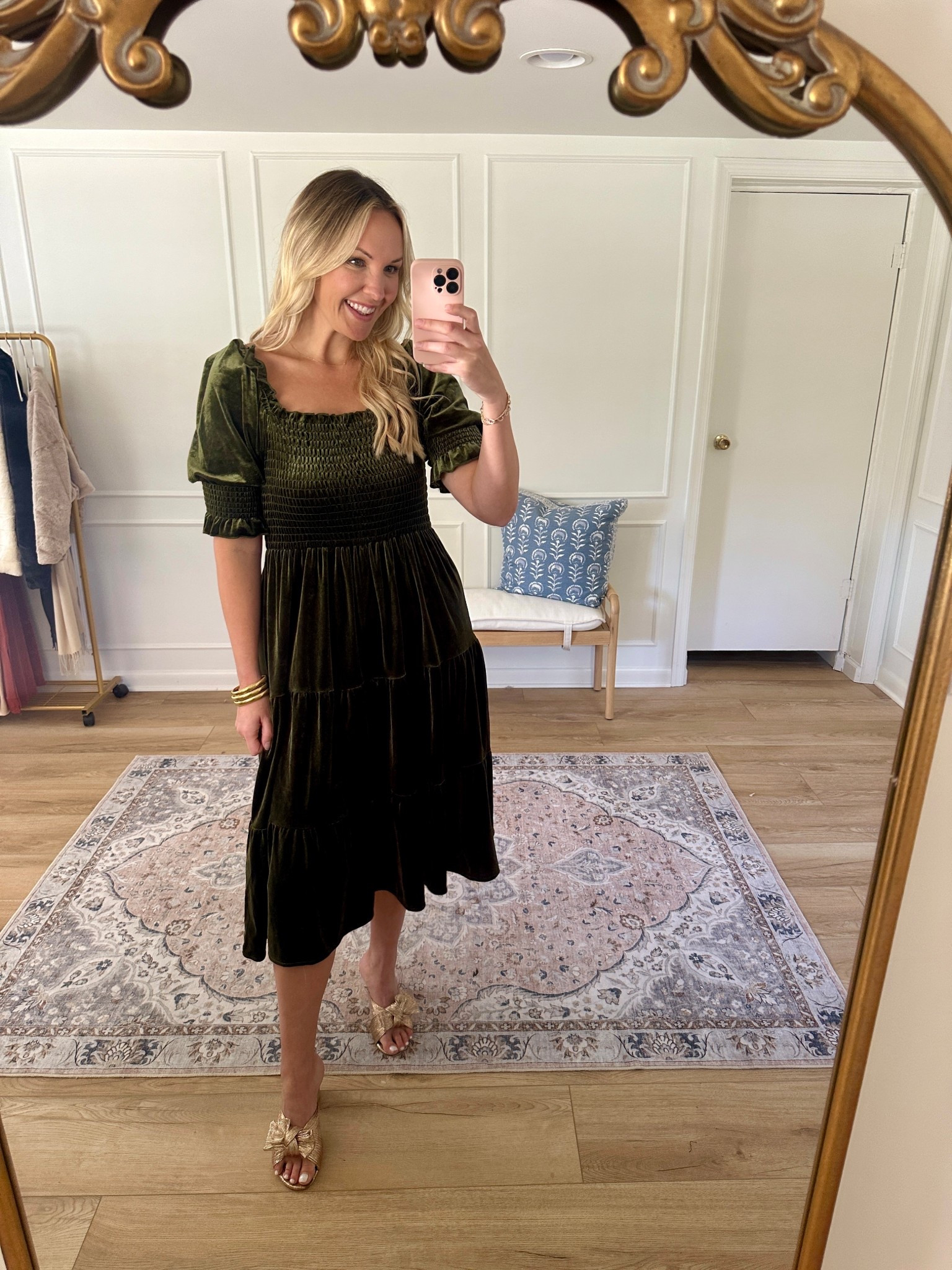 Velvet holiday outfit - holiday dress - wedding guest dress - wearing a med

#LTKWedding #LTKSeasonal #LTKHoliday